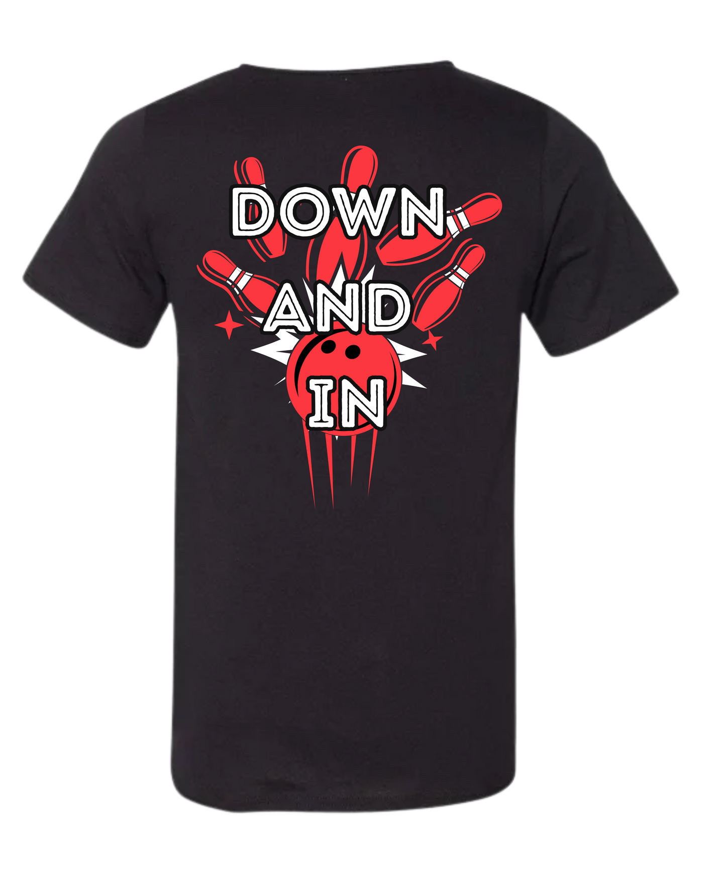 Down and In Bowling T-Shirt