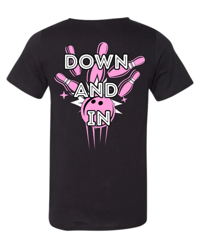 Down and In Bowling T-Shirt